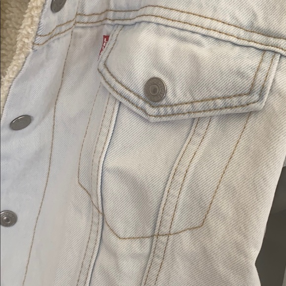 Cropped Dad Sherpa Trucker Jacket - Picture 5 of 7